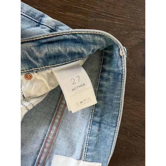 Mother Jeans Womens 27 Blue The Dazzler Ankle Denim Button Fly So Cute! - Picture 6 of 9